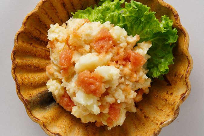 明太ポテトサラダ を使ったレシピ | 明太子の島本
