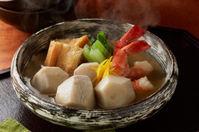里芋とエビの煮付け レシピ記事 | 明太子の島本